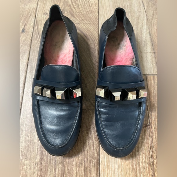 Authentic Fendi Leather Studded Loafer/Mule - Picture 3 of 10